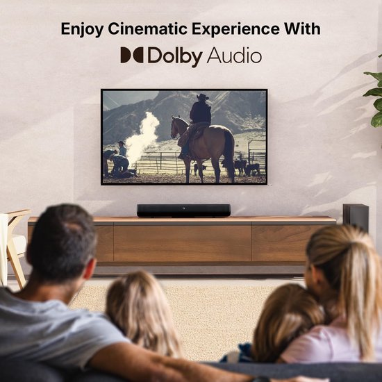 2.1 Soundbar - Home Audio - Film en Muziek - Dolby Audio - Compact Formaat - Zwart — afbeelding 5