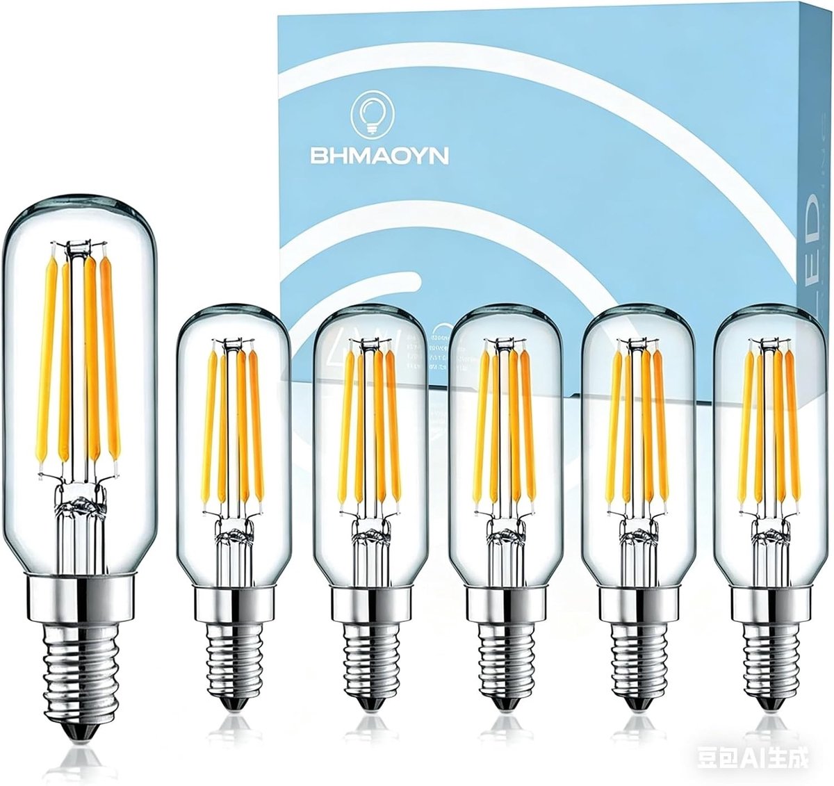 Gloeilamp E14 LED - Koud Wit 6000K - T25 - 4W - Voor Decoratieve Verlichting