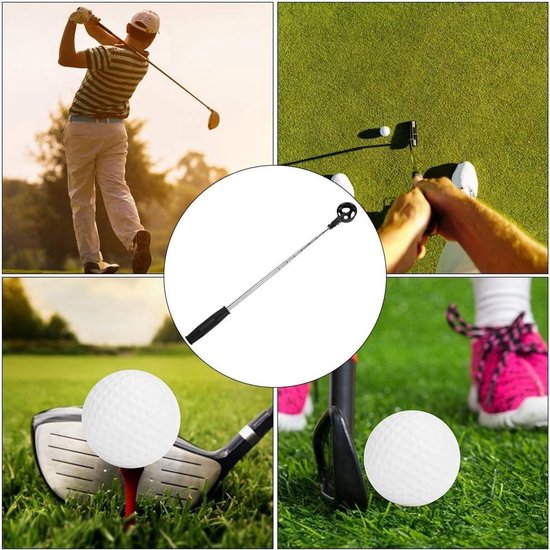 Draagbare telescopische golfbalgrijper met automatische vergrendeling voor golfers, ideaal voor het verzamelen van golfballen en accessoires — afbeelding 4