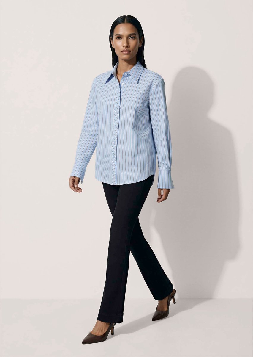 MADELEINE Blouse Overhemdblouse met fijne streepjesmix