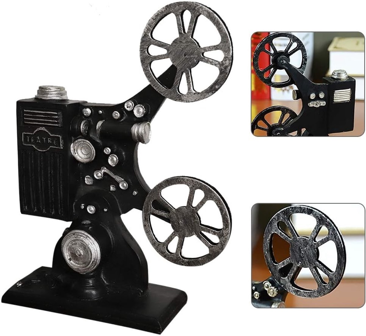 Vintage Stijl Hars Filmprojector Model Beeldje voor Thuis, Kantoor en Cinema Decoratie, Uniek Cadeau en Ornament