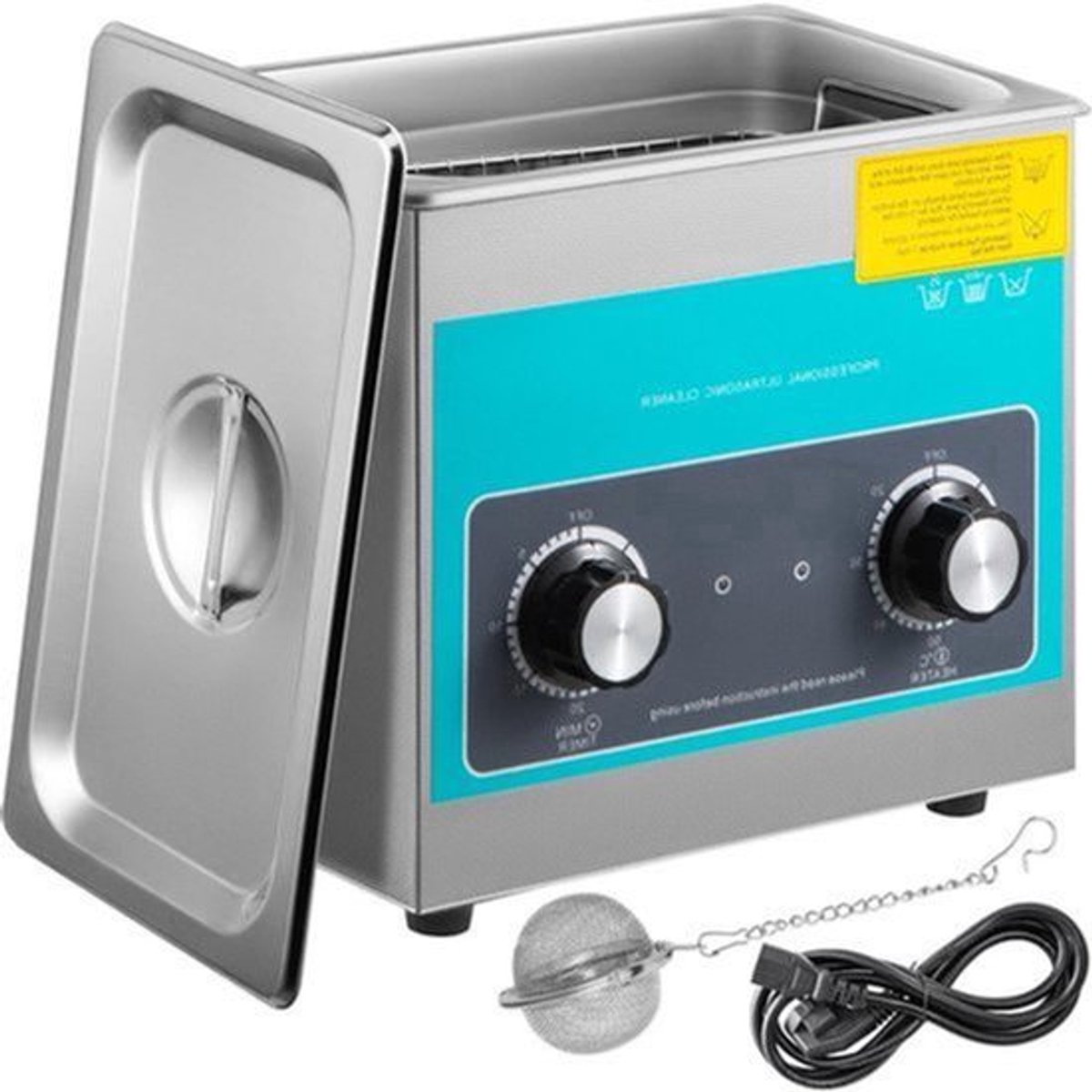 Ultrasone Reiniger - Wasmachine - Ultra Sonische Reiniger - 3L- met Verwarmer & Timer - voor Horloge en Sieraden