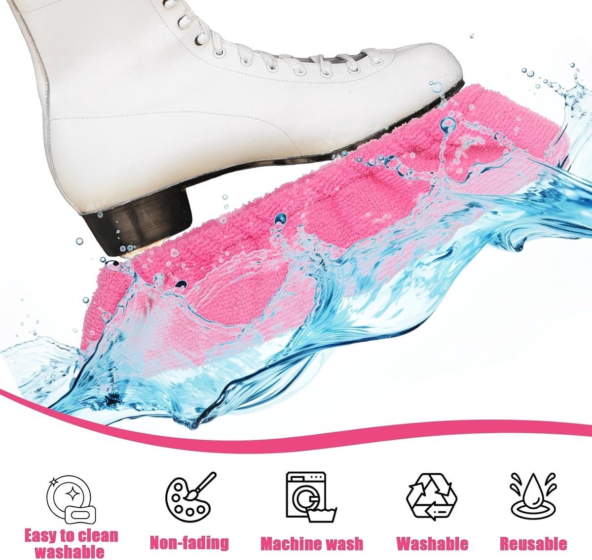 Skate Beschermers voor Schaatsen - Roze Slide Guards voor Schaatsbladen, Bescherming en Accessoires voor Schaatsen, Ideaal voor Veiligheid en Onderhoud