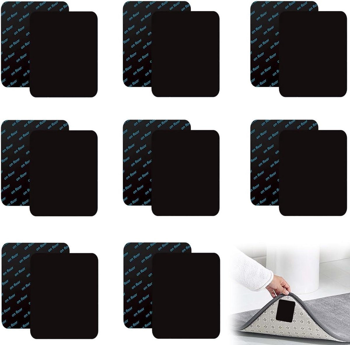 Antislipmat Onder Vloerkleed - Set van 16 - Antislip