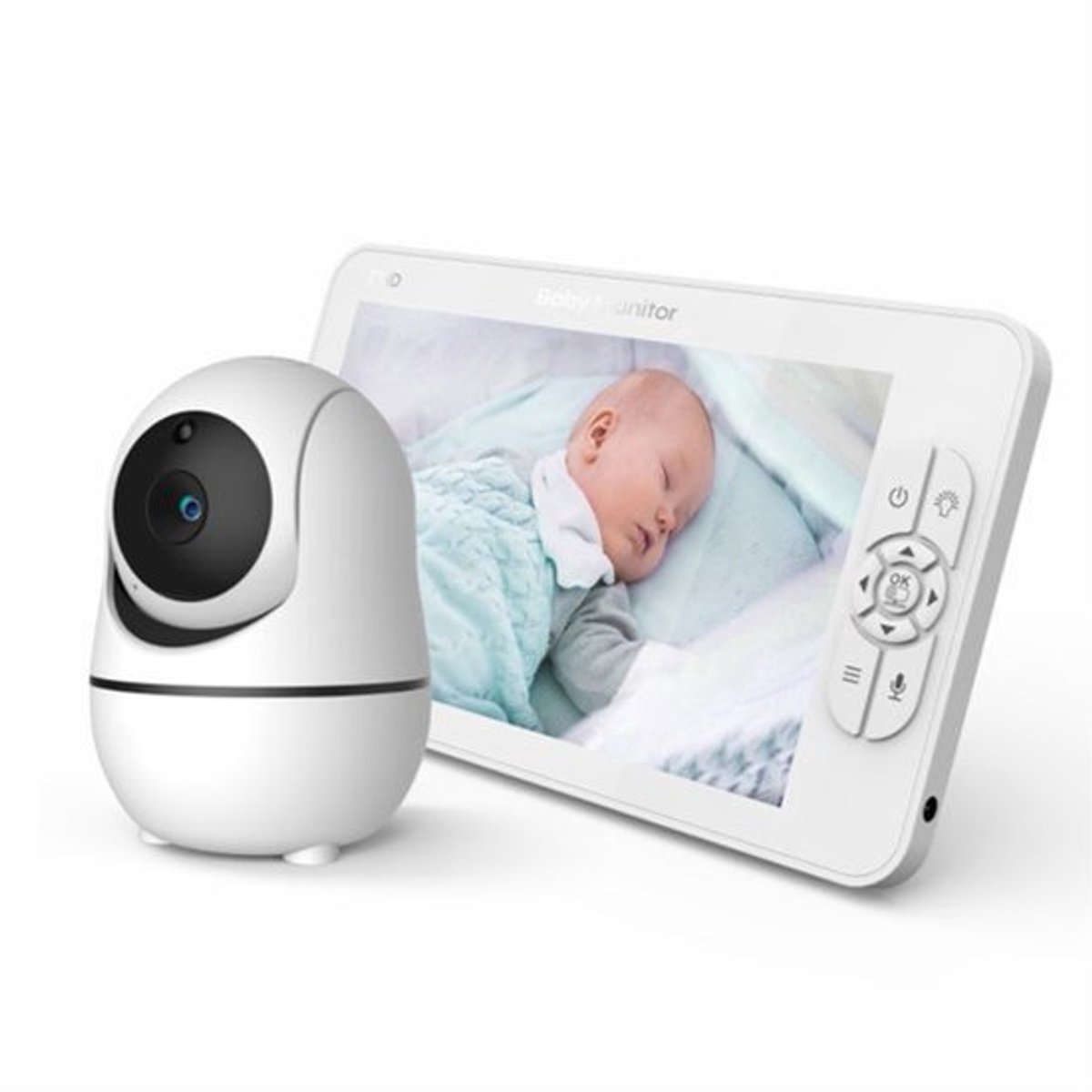 Babyfoon 7 Inch 1080P HD Scherm - IPS Display - 24 Uur Batterijduur - 1000 Meter Bereik - Video Monitor