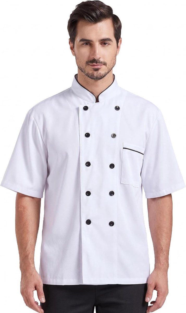 Unisex Chef Coat voor Koks - Korte en Lange Mouwen Keukenjas voor Mannen en Vrouwen - Professionele Kleding voor de Horeca