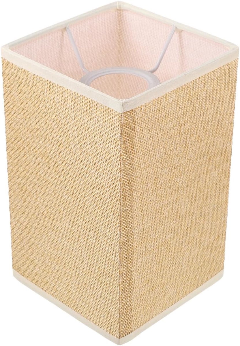 Linnen Look Vierkante Lampenkap voor Tafellampen en Vloerlampen, 20 x 12 cm, Ideaal voor Woonkamer, Slaapkamer en Studie