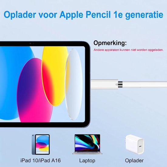 USB C Adapter voor Apple Pencil 1e Generatie — afbeelding 2