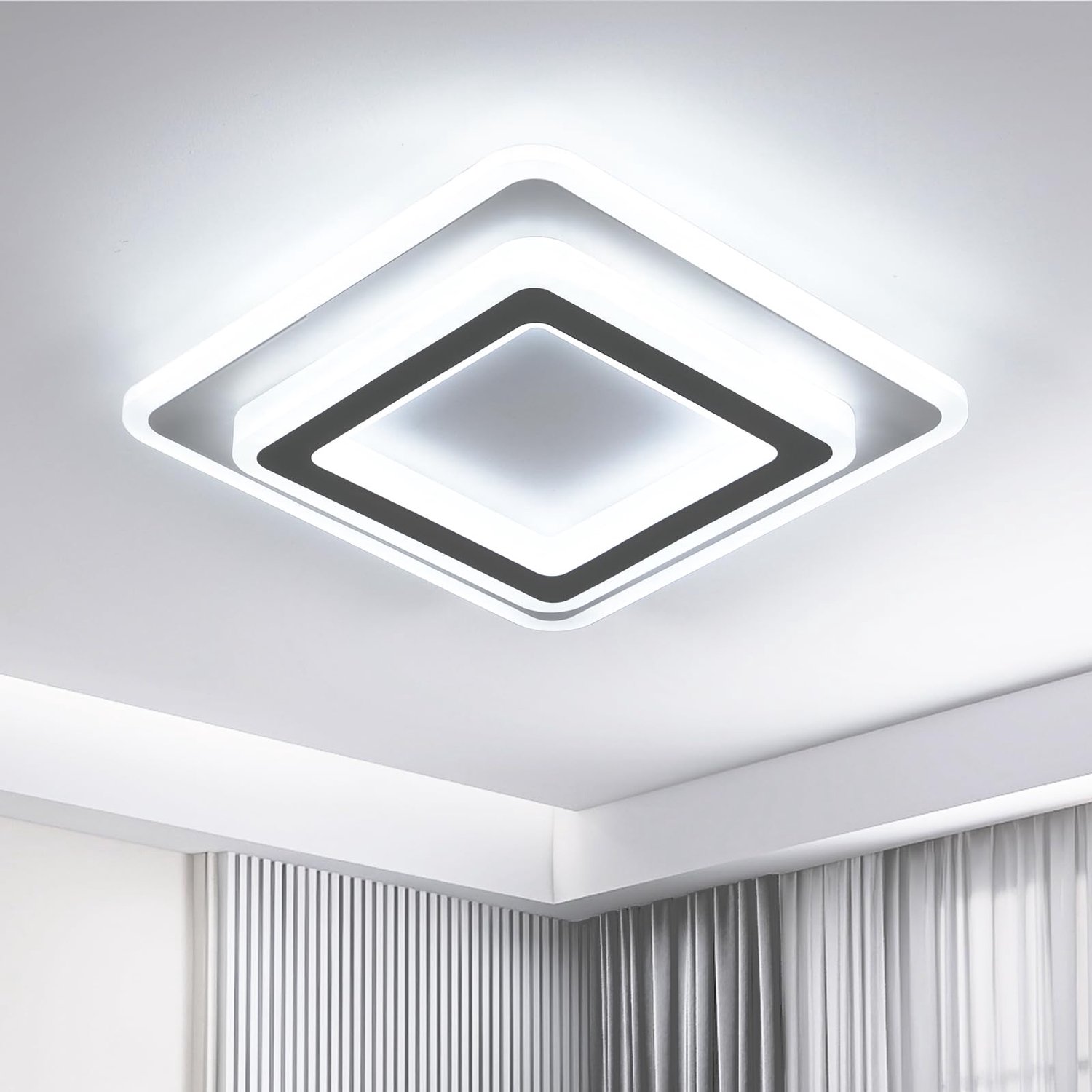 LED Plafondlamp 38W 4275LM Vierkant voor Binnen met Koud Wit Licht