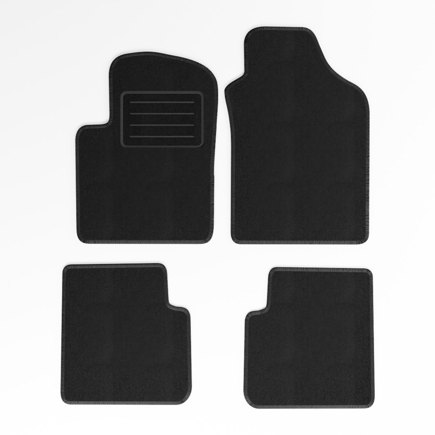 Mats4all | Naaldvilt automatten passend voor Fiat 500 2007-2013 | Antislip | Met versterking | 4-delig | Automatten | Mattenset