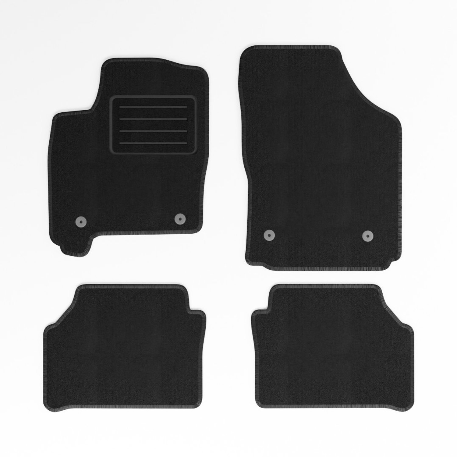 Mats4all | Naaldvilt automatten passend voor Opel Meriva 2004-2010 | Antislip | Met versterking | 4-delig | Automatten | Mattenset