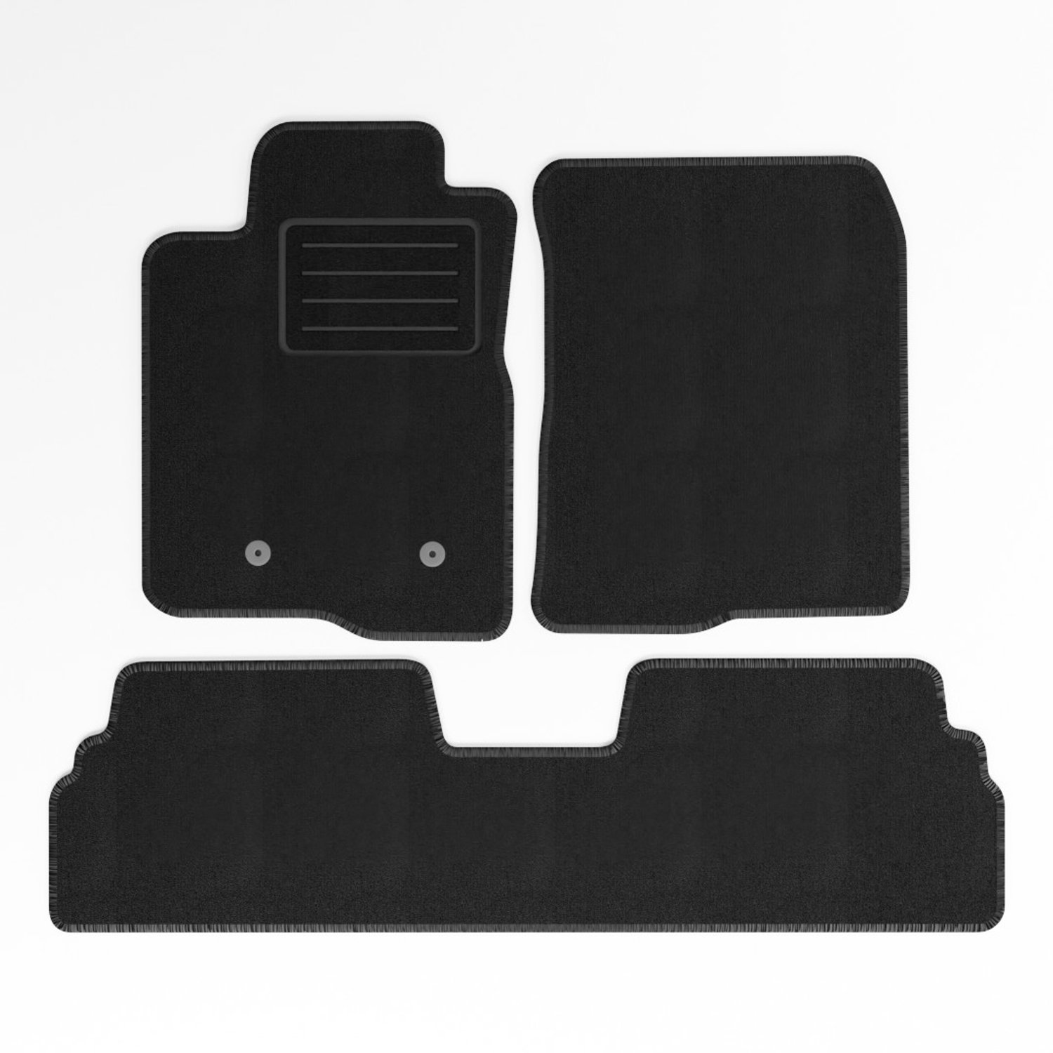 Mats4all | Naaldvilt automatten passend voor Toyota Corolla 2002-2009 Verso 2 rijen | Antislip | Met versterking | 4-delig | Automatten | Mattenset