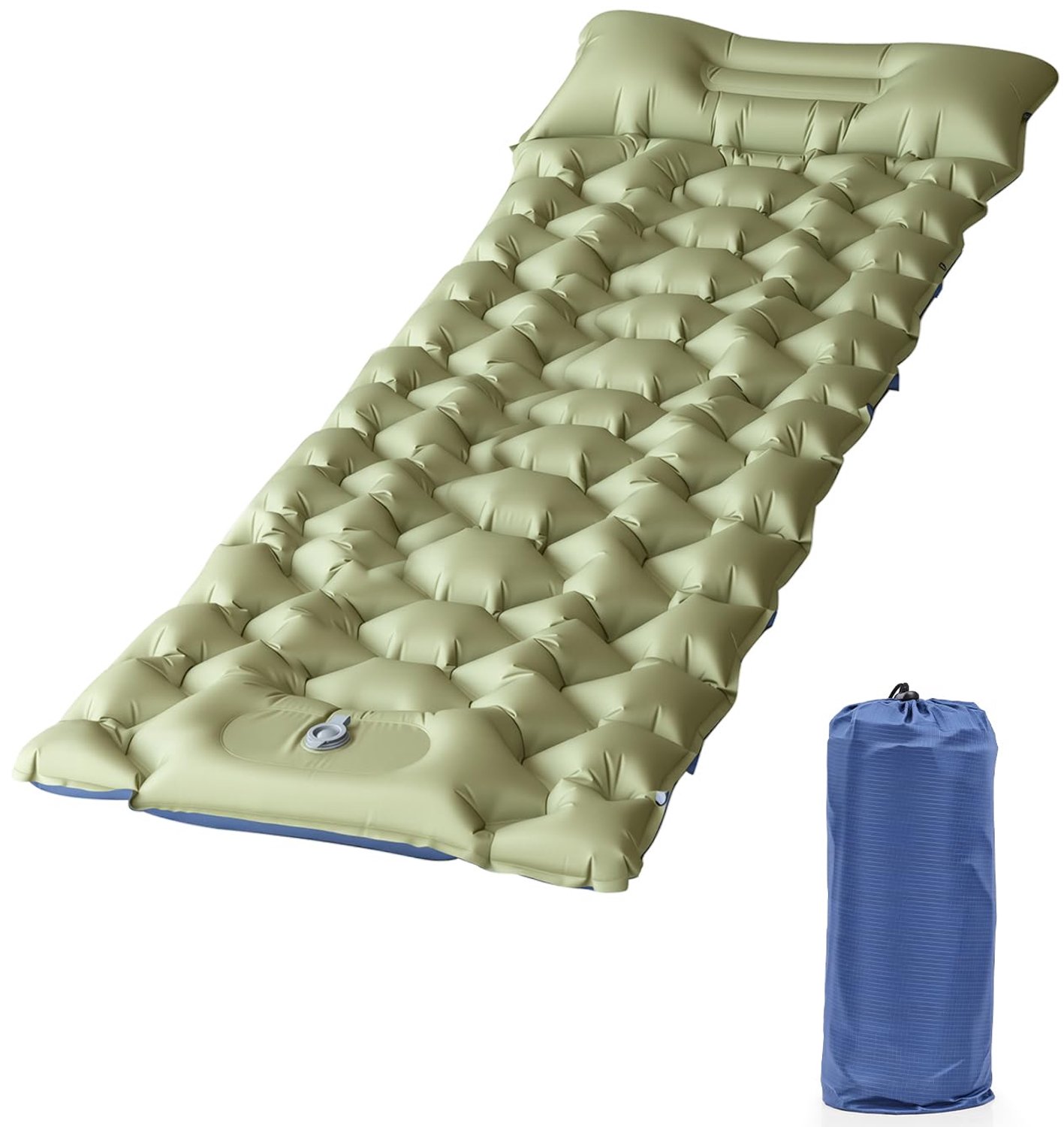 Ultralight Campingmat met Voetpomp en 2-in-1 Verbinding