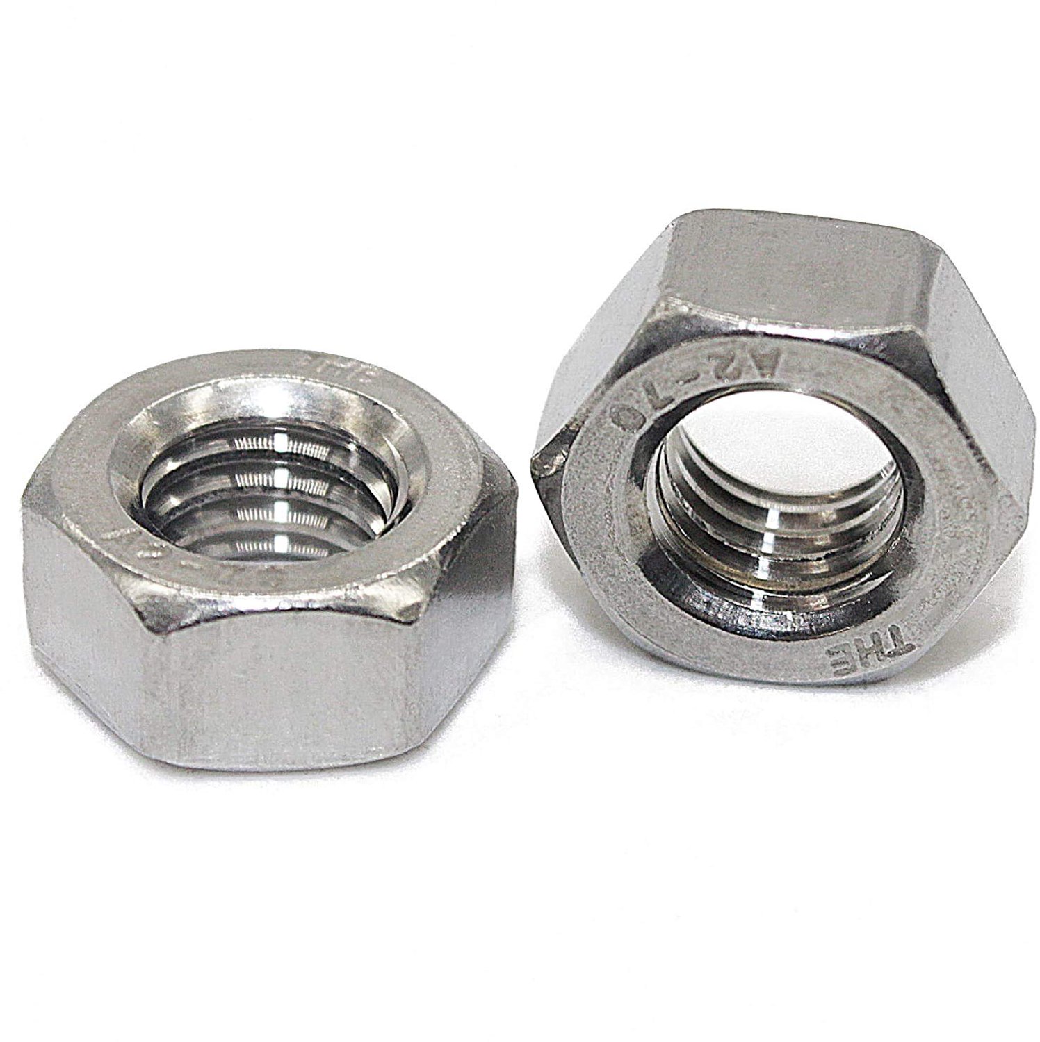 Zeskantmoeren 100 stuks - Roestvrij Staal A2 - Schroefdraad 4 mm - Schroefdraadstijging 0,7 mm - Voor binnen/buiten gebruik - Hoogwaardige kwaliteit - Moeren