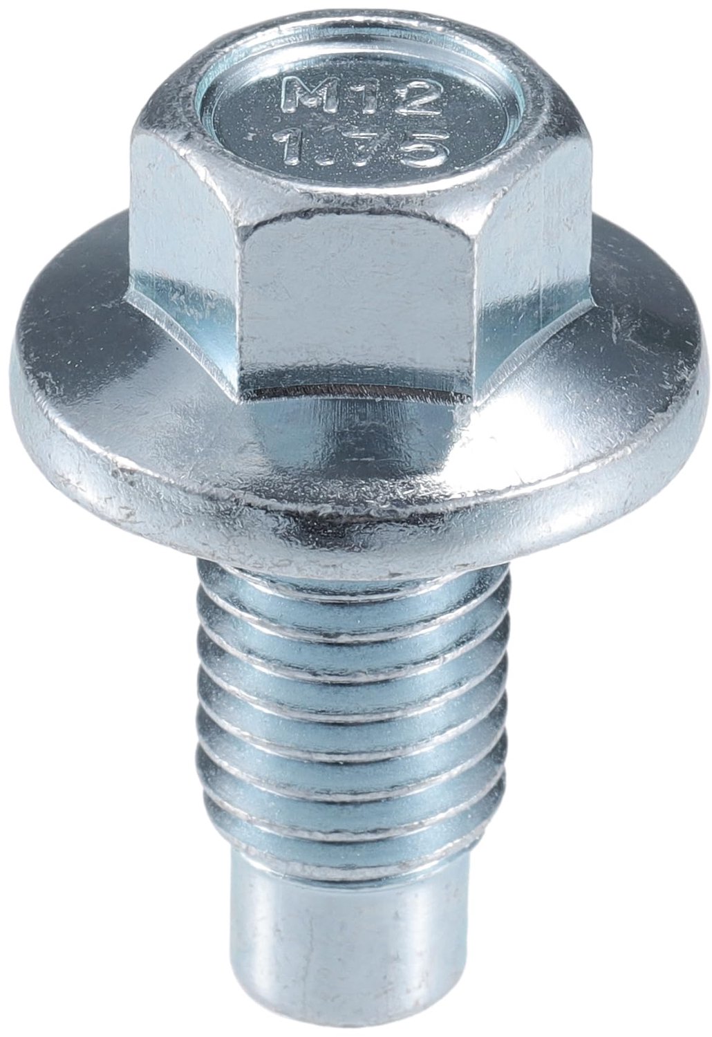 Olieaflaatplug Zilverkleurig - M12x1.75 Draadmaat - 38x26mm Afmeting - Duurzaam Metaal - Compatibel met Jaguar XF 2013-2017 - Voorkom Olielekkage - Aflaatplug
