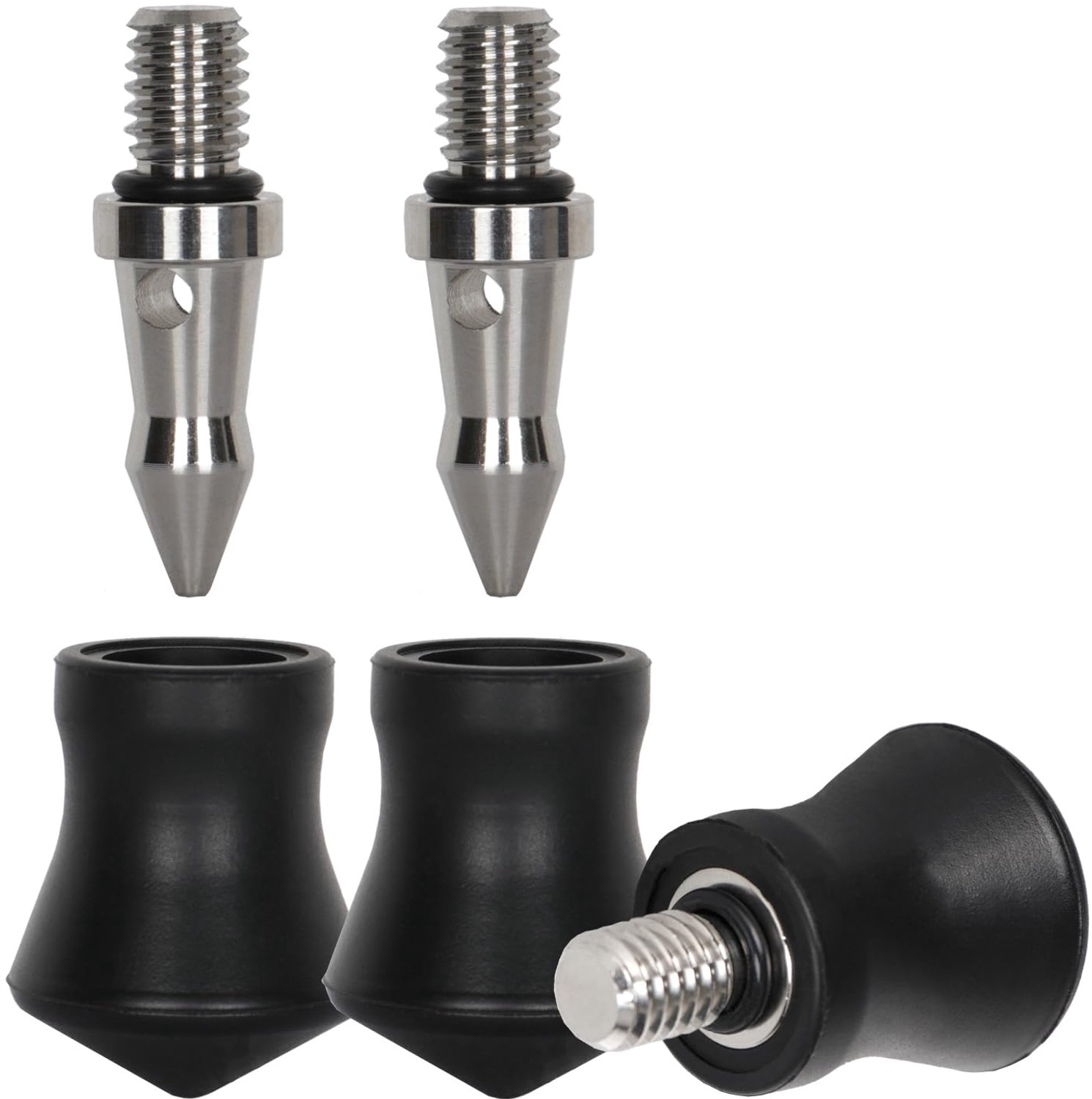 Universele Rubber Voeten voor Tripod met RVS Spike