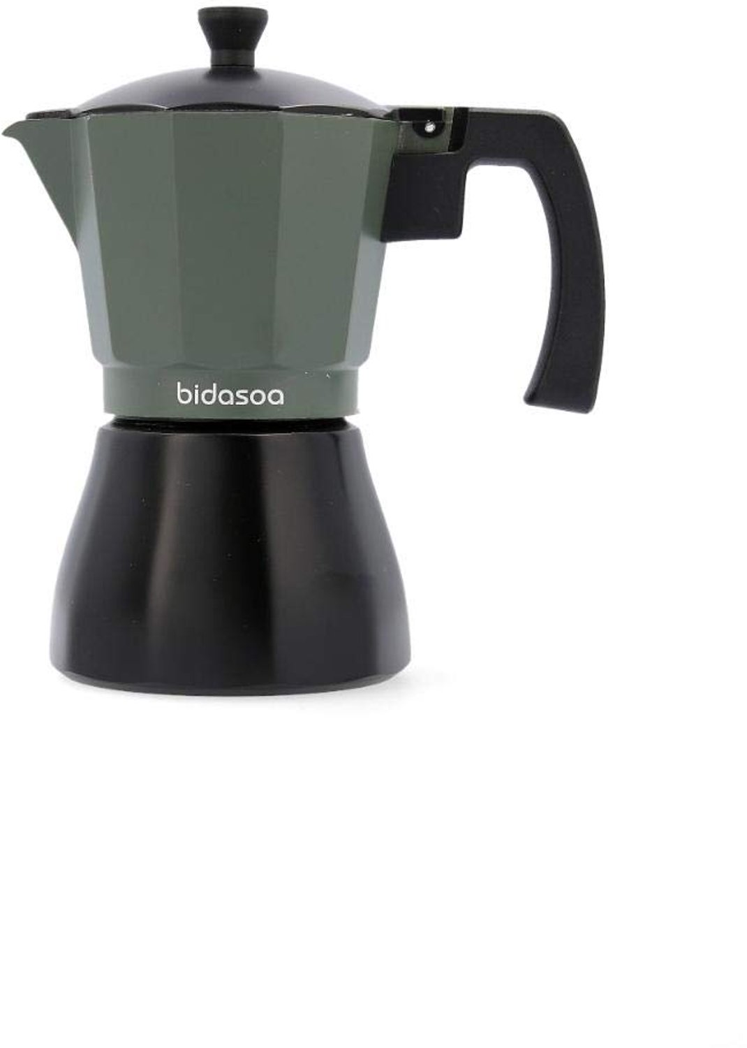 Aluminium Espressokoker voor 6 Kops - Groen Mat