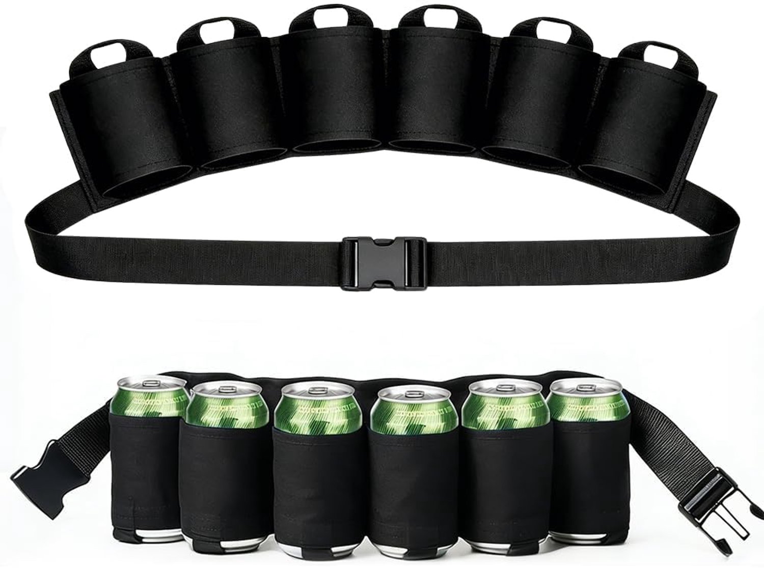 Draagbare Beerhouder voor 6 Dranken, Verstelbare Drankgordel