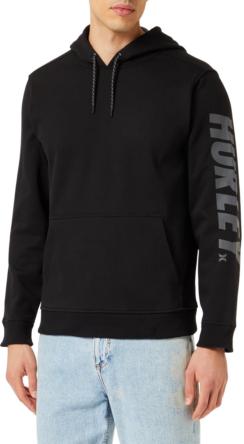 Fleece Sweater met Kangoeroezak - Zwart
