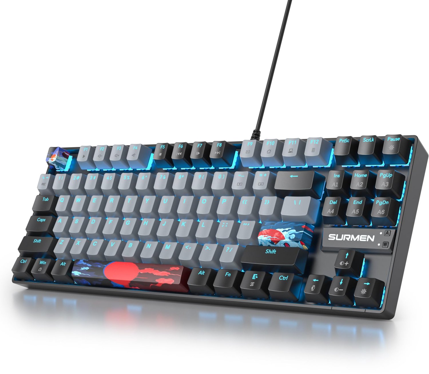 Draadloos Mechanisch Gaming Toetsenbord met RGB Verlichting
