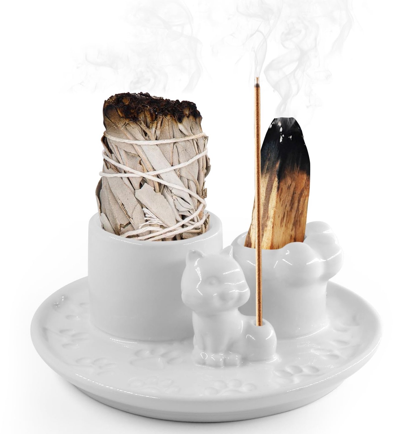 4-in-1 Wierookhouder voor Sticks en Kaarsen