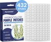 Verpakking van Paremmin hydrocolloïde patches met 432 stuks, inclusief theeboomolie en twee maten patches.