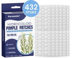 Hydrocolloïde Pimple Patch (432 STUKS) met Tea Tree Olie – Acne Patches – Puisten Verwijderaar – Pukkel Pleisters