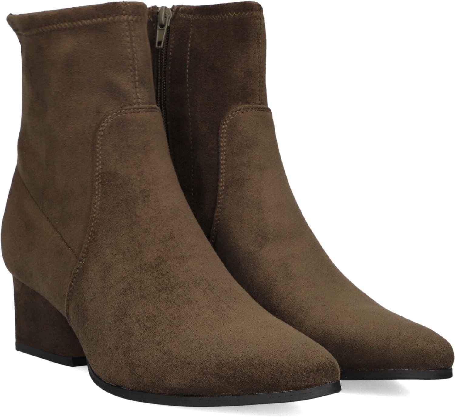 MARLOU Cshn80982 Enkellaarsjes - Enkelboots met rits - Dames - Bruin - Maat 38
