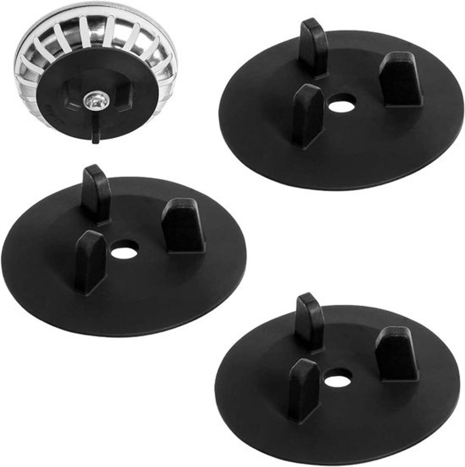 Reserveafdichtingen - Gootsteenonderdelen - Voorkom lekkage - Duurzaam rubber - 3 stuks - Zwart