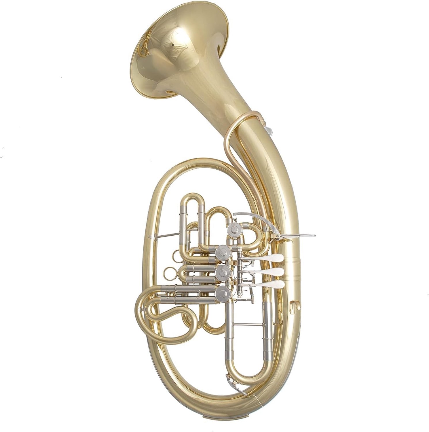 Wagnertuba in F/B - Wagnerhoorn met 3 draaiventielen en omschakelventiel - Wagner Tuba compleet met koffer, mondstuk en accessoires