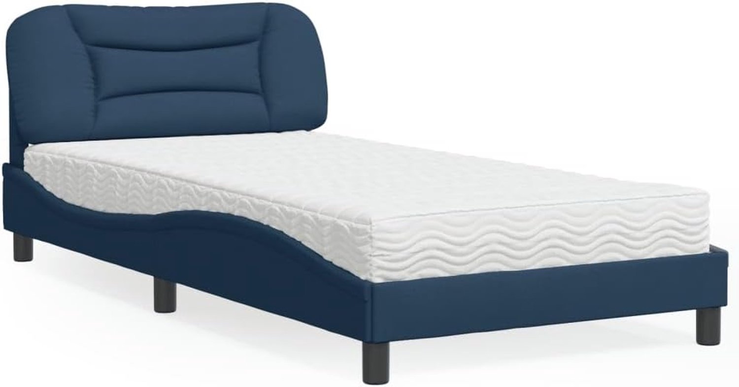 Ademend bed Hvar 100x200 cm blauw