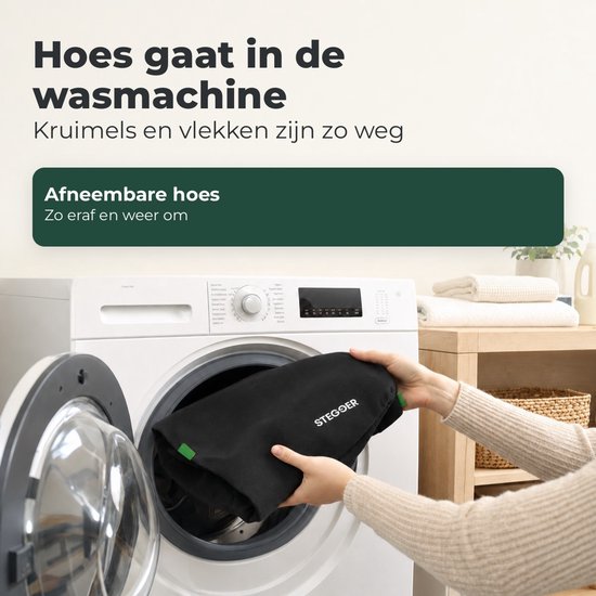 Zitverhoger auto - Kinderzitje auto - Stoelverhoger kind - Zwart - 39x31x15 cm - 2 stuks - STEGGER — afbeelding 3
