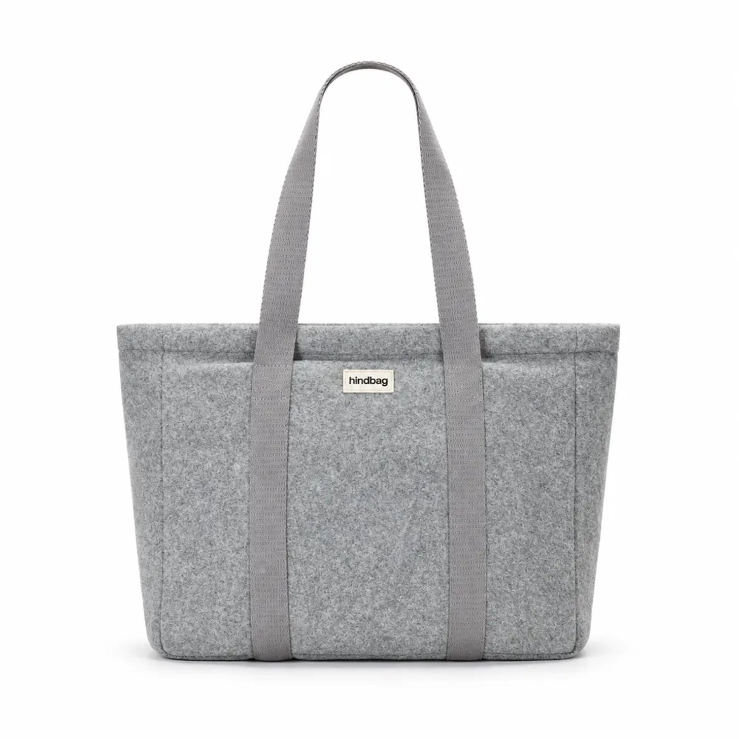 Hindbag schoudertas Cesar wol-look grijs
