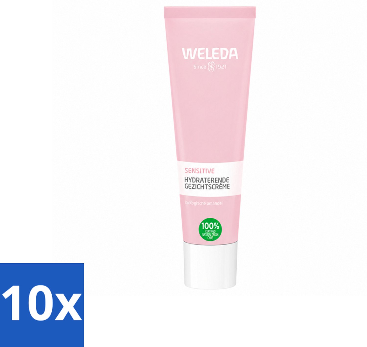 10 x WELEDA - Gezichtscrème Sensitive Hydraterend - Voor gevoelige huid - 30 ml - Voordeelverpakking - 10 stuks