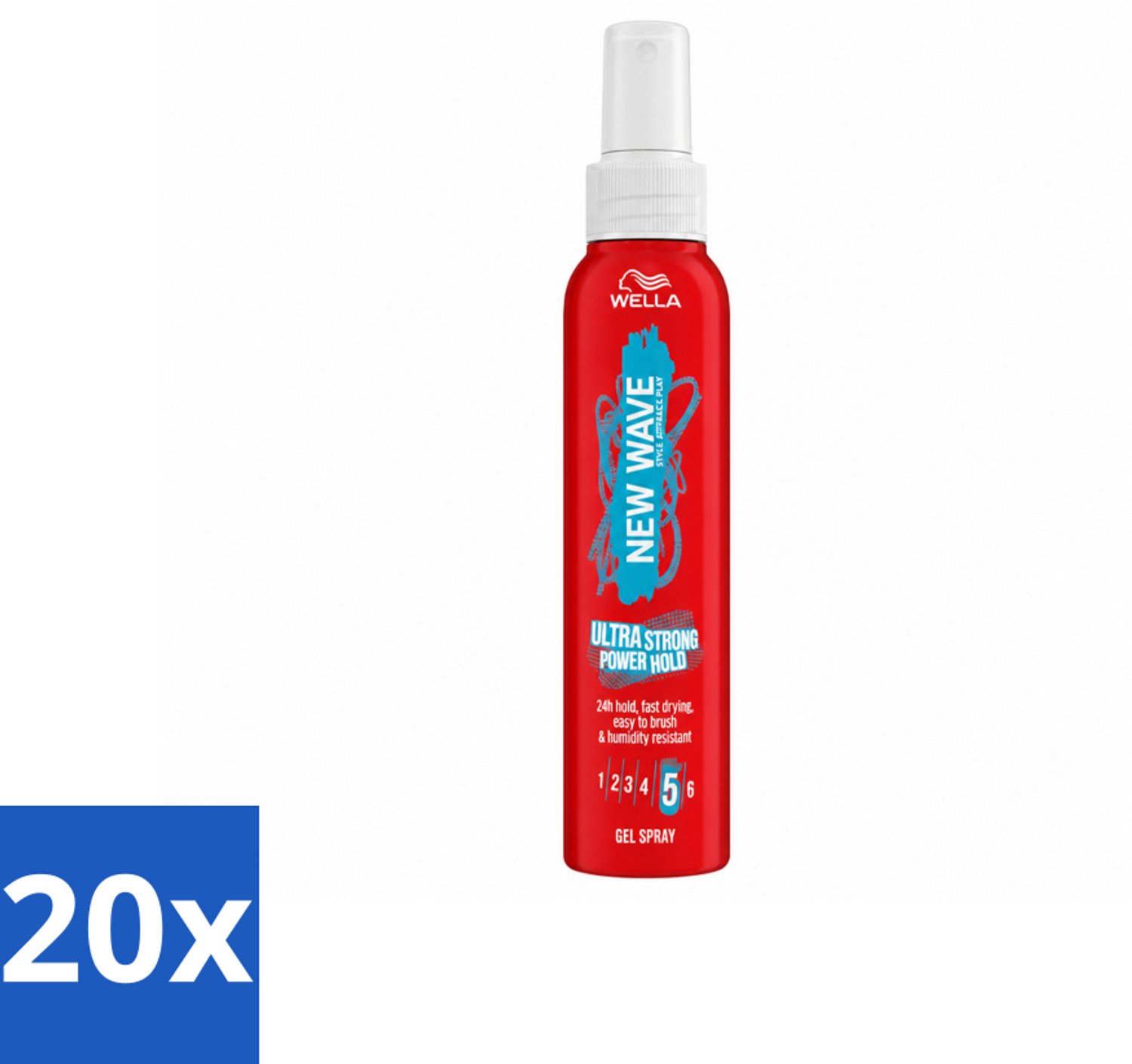 20 x Wella – New Wave Power Hold – Gelspray – 150 ml - Voordeelverpakking - 20 stuks