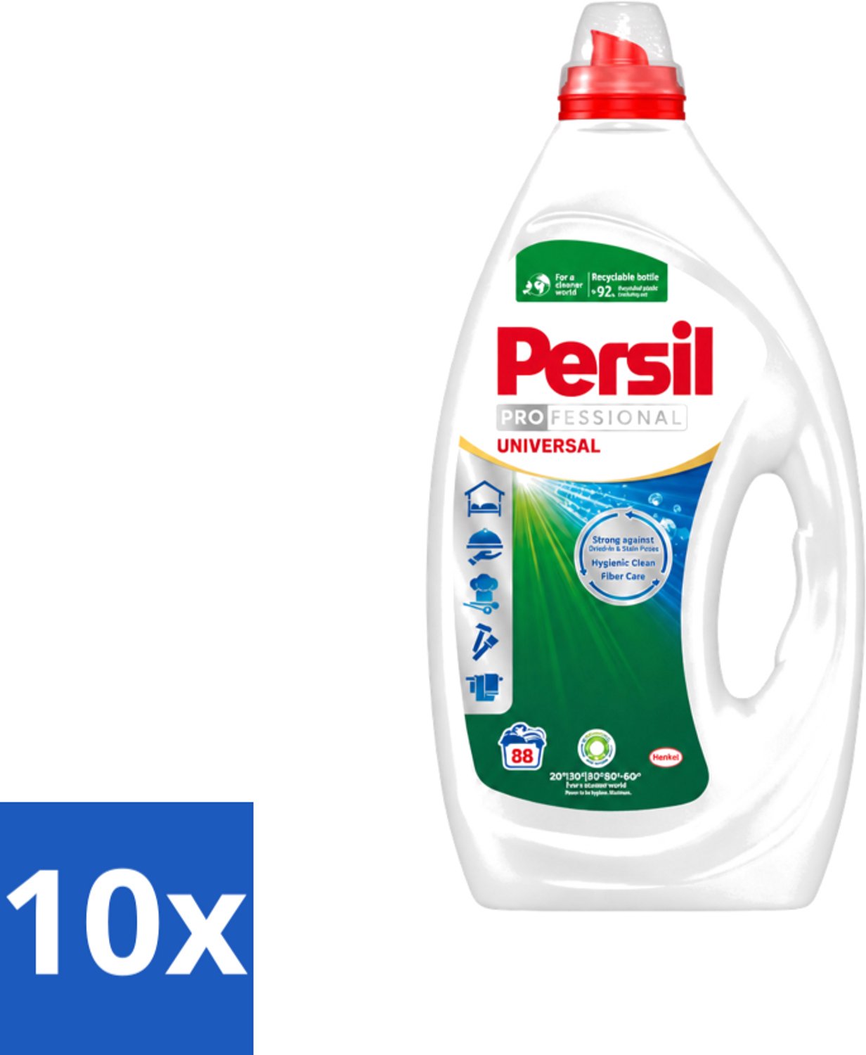 10 x Persil Professional - Universal - Vloeibaar Wasmiddel - Witte en Gekleurde Was - 88 Wasbeurten - Voordeelverpakking - 10 stuks