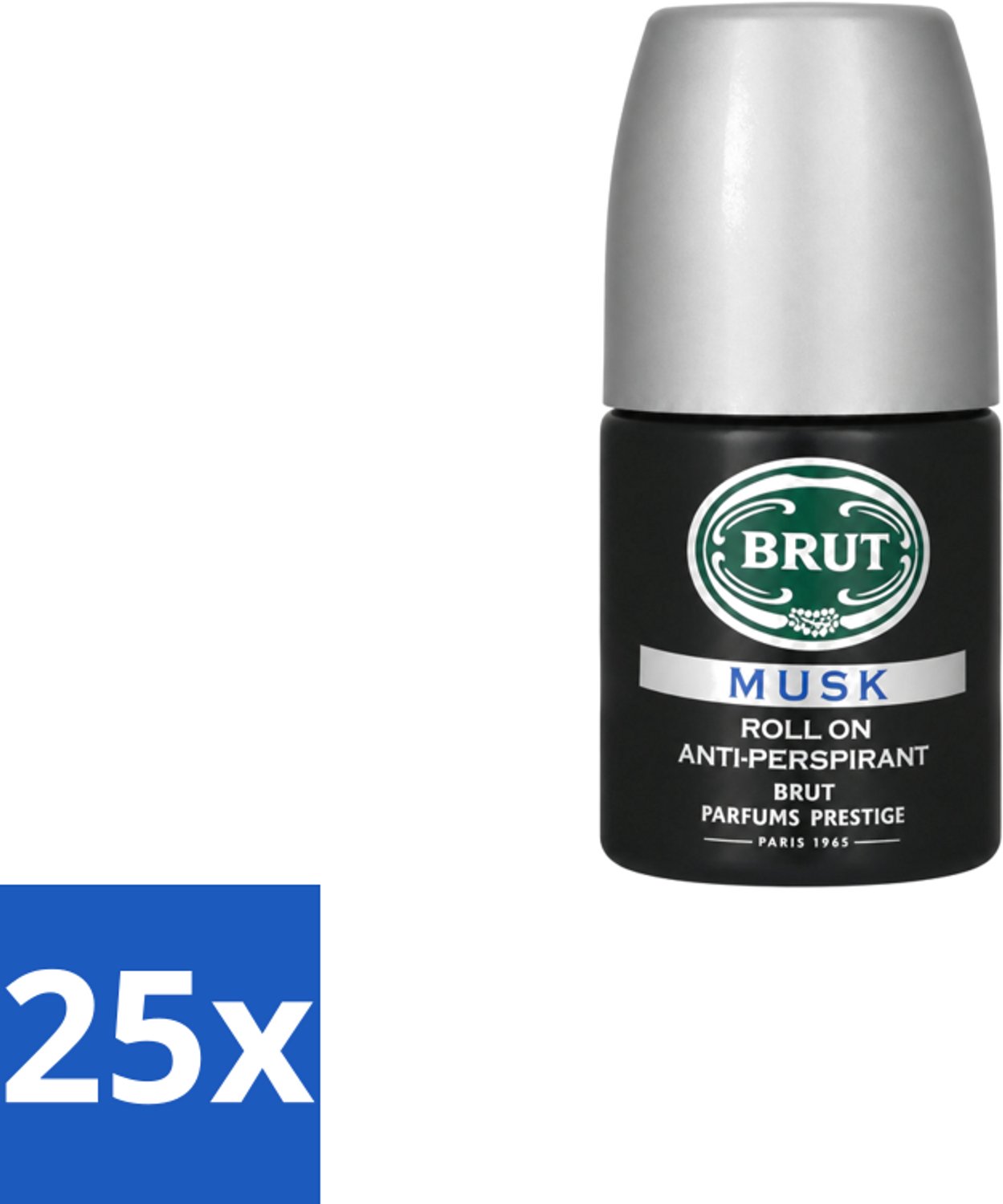 25 x Brut – Deodorant Roller – Musk - 50 ml - Voordeelverpakking - 25 stuks