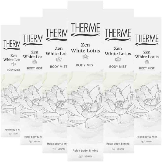 Therme - Zen White Lotus Body Mist - 6 x 60 ml - Voordeelverpakking