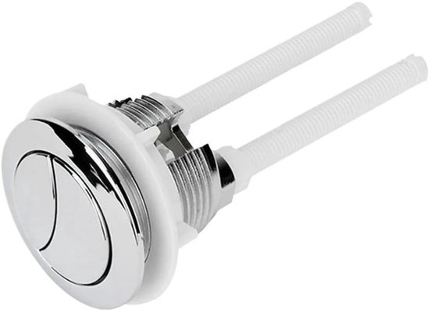 Toiletknop - Spoelknop - Badkamerreparatie - Dubbele spoeling - 38 mm - Chroom