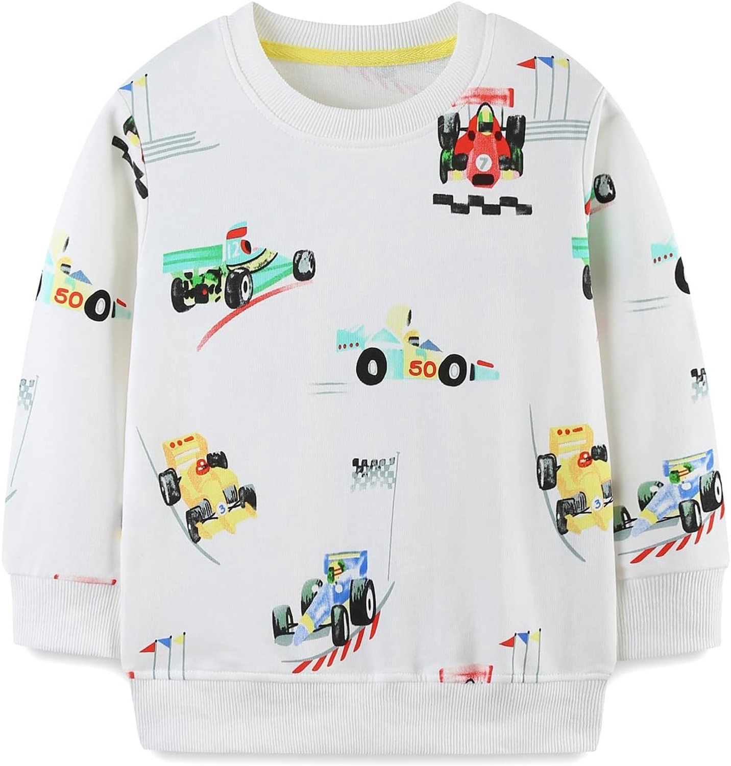 Sweatshirt voor jongens, lang mouw, katoen, 2-7 jaar.