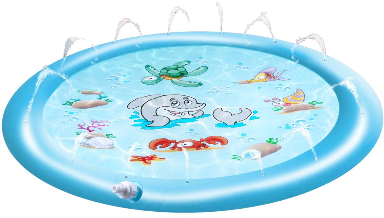 Creative Kids Waterspeelmat 100CM - Watermat met Sproeisysteem - Blauw