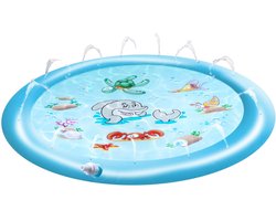Creative Kids Waterspeelmat 100CM - Watermat met Sproeisysteem - Blauw