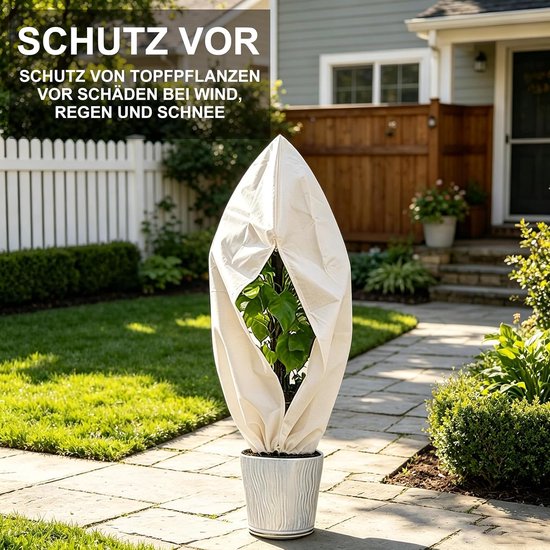 Winterbescherming voor planten, herbruikbaar, 160x180 cm — afbeelding 3