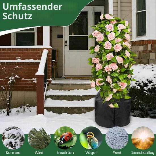 Winterbescherming voor planten, 2 stuks 50x45 cm — afbeelding 4