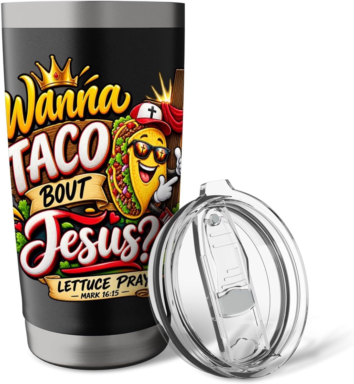 Thermobeker met grappige tekst voor Cinco de Mayo