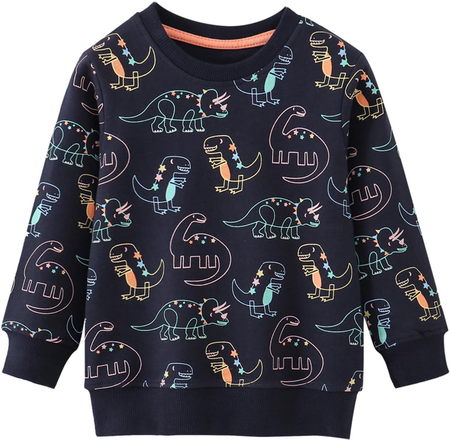 Sweatshirt voor jongens van katoen, lange mouwen
