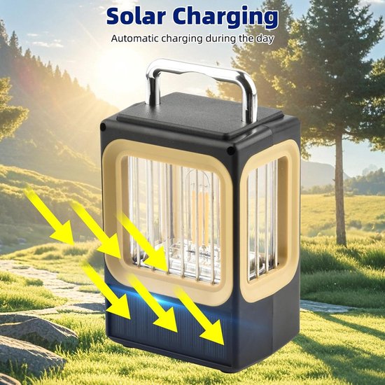 Zonne-energie - Camping Power Bank | Oplaadbare Tuin Lamp, LED Tent Verlichting, Draadloze Decoratieve Verlichting voor Outdoor Tuin，Geschikt voor gebruik buitenshuis in noodsituaties. — afbeelding 5
