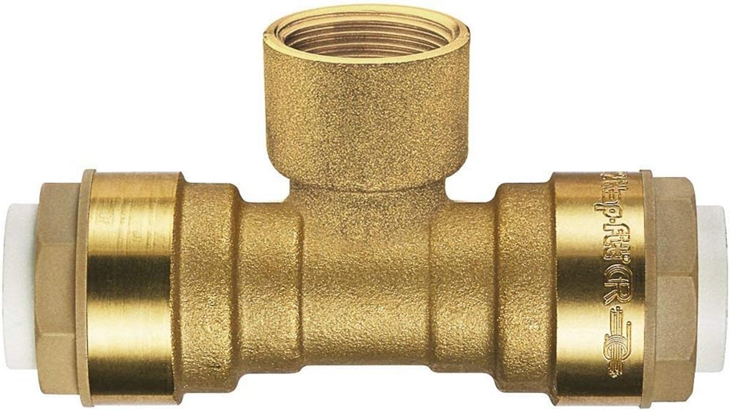 T-stuk messing connector Ø 15 mm x 1/2 inch IG - DZR met ontzinkingsbeveiliging - geschikt voor koperen buis - ServiceTopper