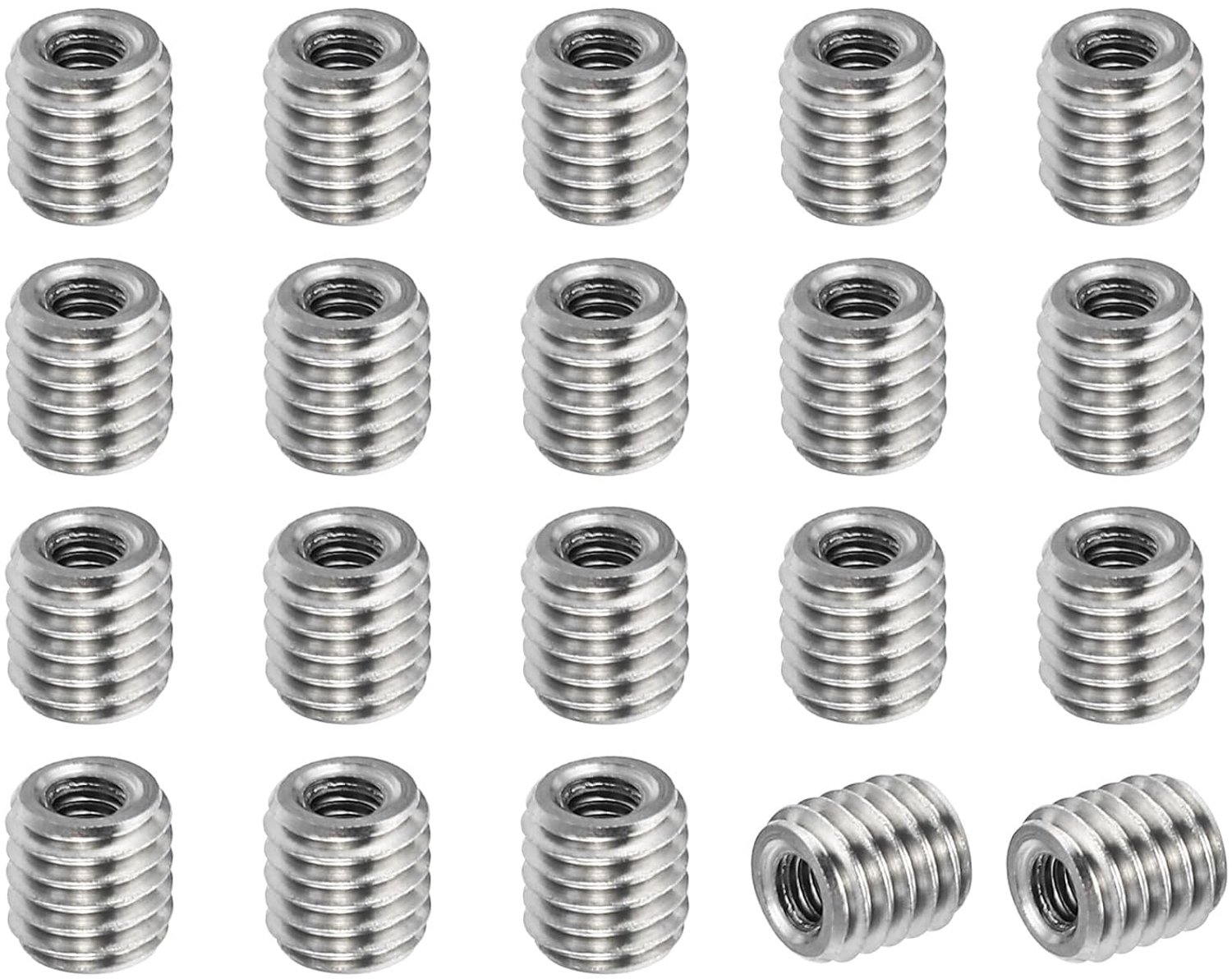 Schroefdraadadapter M5 x 0,8 naar M2,5 x 0,45 - roestvrij staal - 20 stuks - ideaal voor reparaties - ServiceTopper