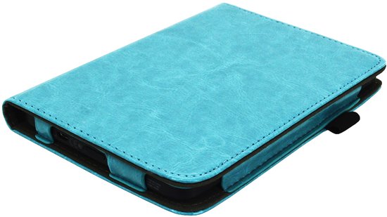 Hoesje geschikt voor Kobo Nia - iMoshion Vegan Leather Bookcase -Lichtblauw van iMoshion — afbeelding 4